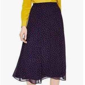 Boden Polka Dot A-Line Skirt